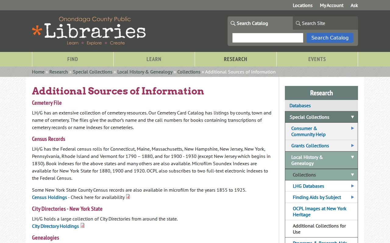 DeWitt previous residents OCPL house-history source list